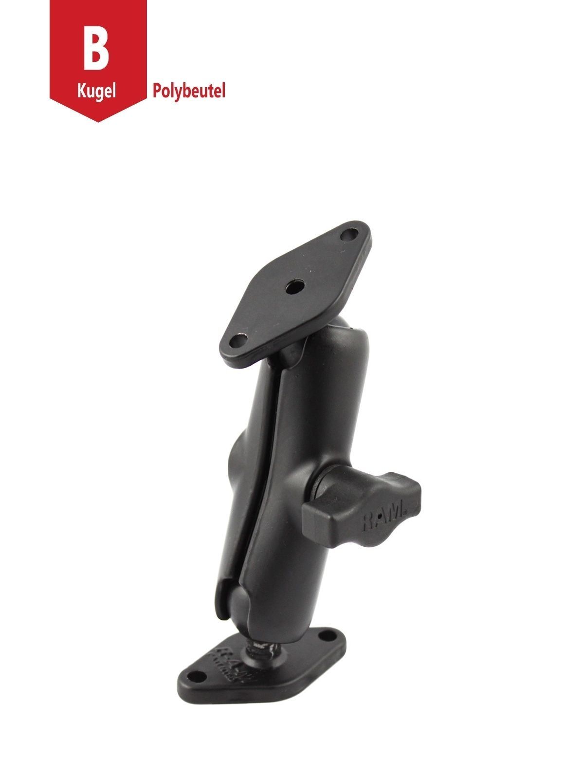 RAM MOUNTS Set - 2x Diamond Bases, medium Connector, 1" B-Ball RAM MOUNTS Set - 2x Diamond Bases, medium Connector, 1" B-Ball