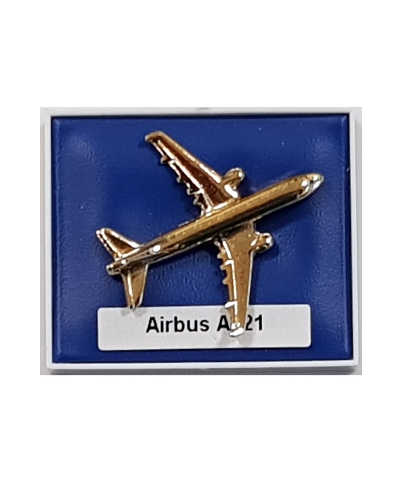 Pin Badge Airbus A321 - gold plated