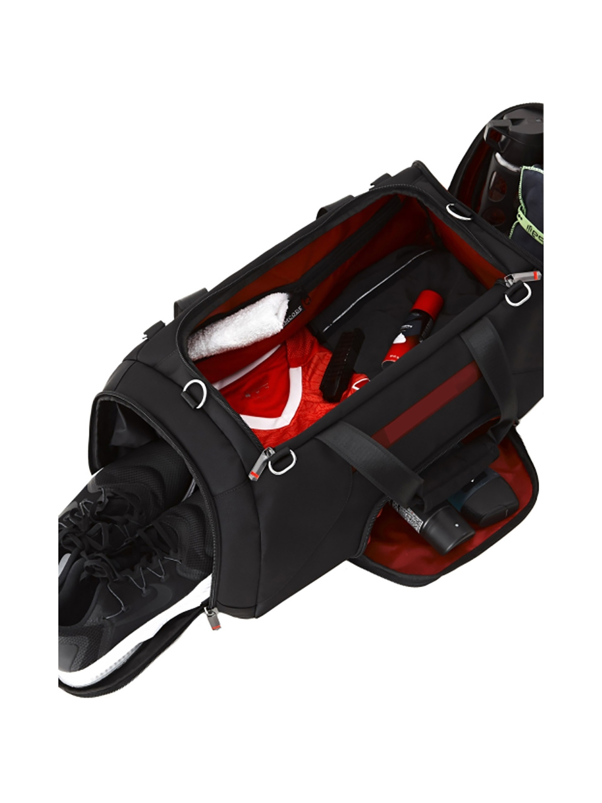 Sport Attire I Reisetasche - schwarz, 50 Liter Volumen , Schuhfach, Schultergurt