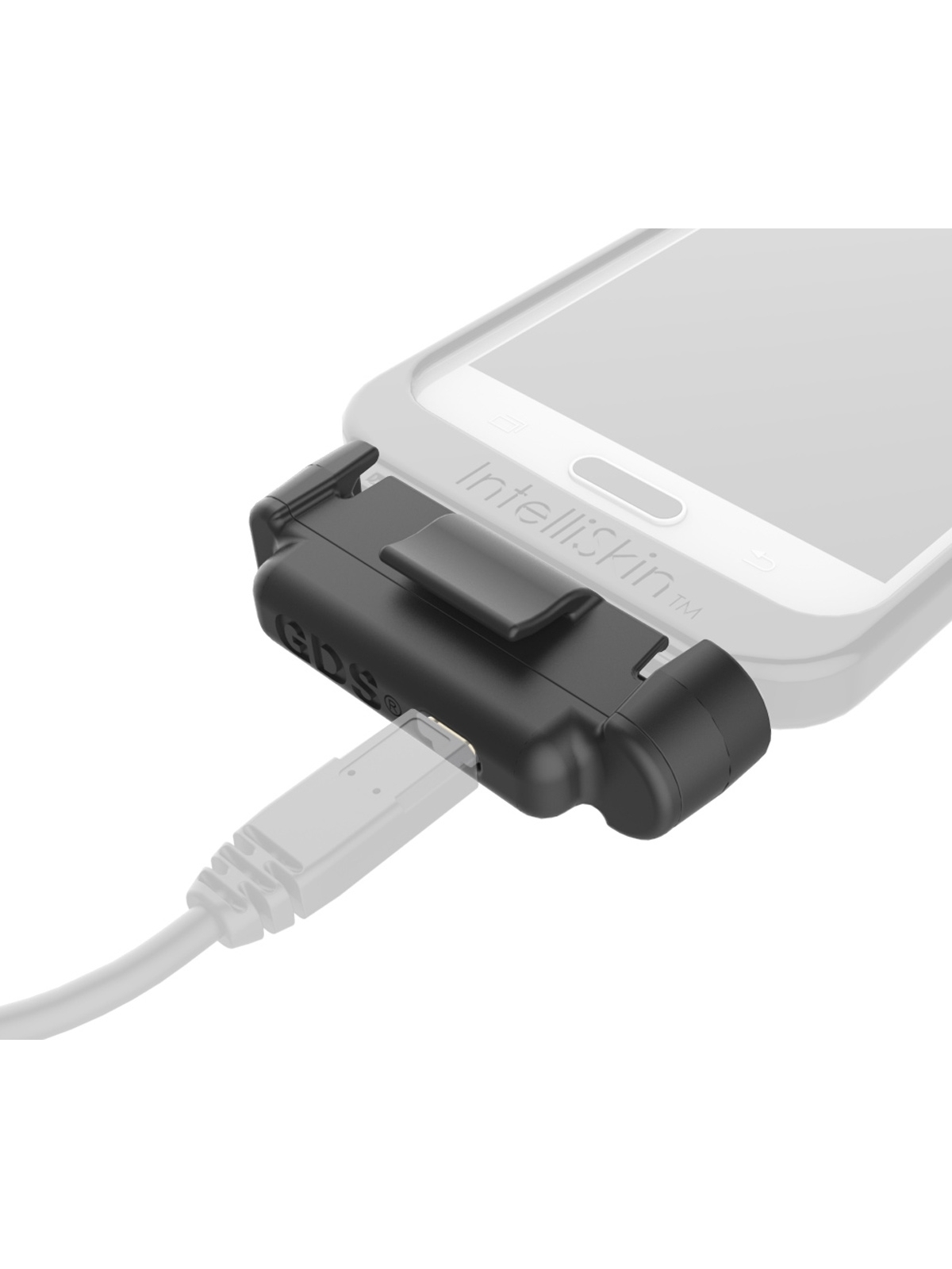 RAM Mounts Snap-Con GDS-Ladesockel - für Smartphones mit IntelliSkin-Lade-/Schutzhülle, microUSB-Anschluss, im Polybeutel