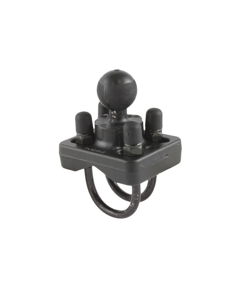 RAM Mounts Doppel-Schraub-Klemme Rohre/Stangen/Lenker - B-Kugel (1 Zoll), für Durchmesser 19,1 - 31,8 mm