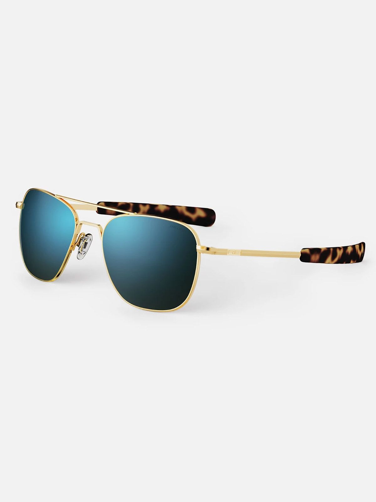 Randolph Aviator Size 55 (medium) - gold plated frame, SkyTec cobalt lenses - polarized, bayonet temples