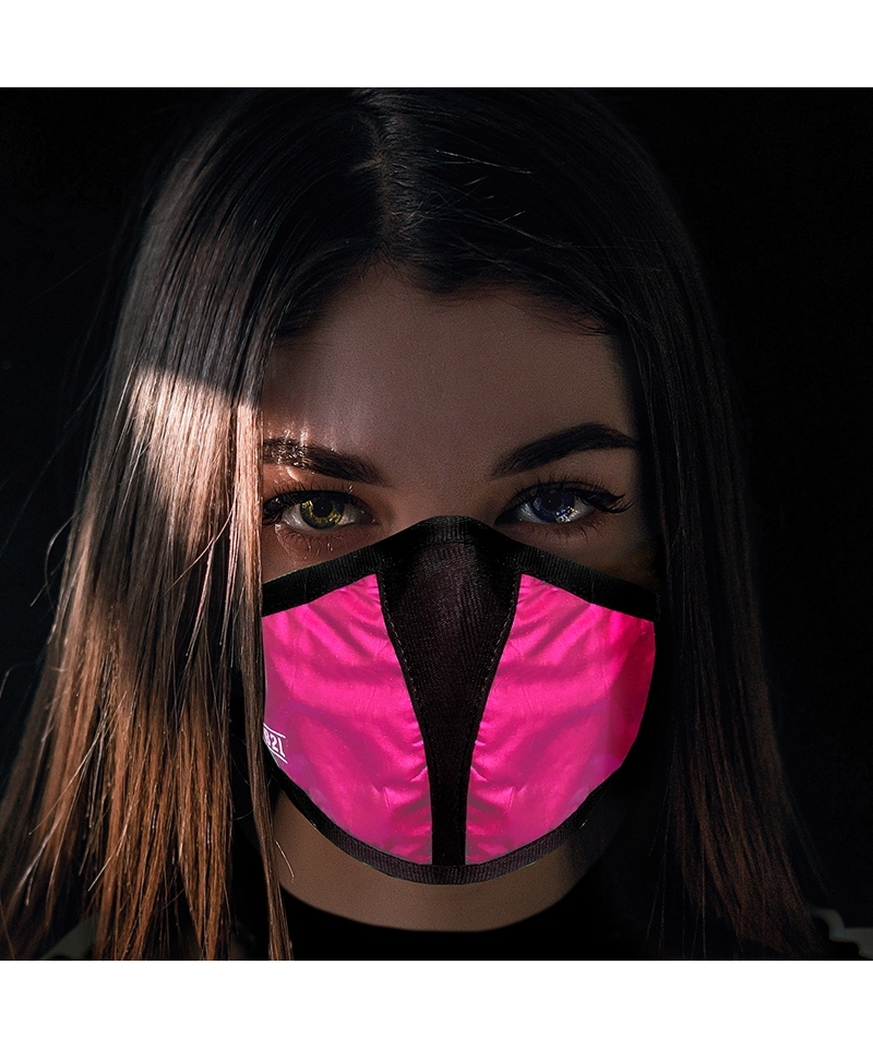 Travel Safe Mask - pink/black