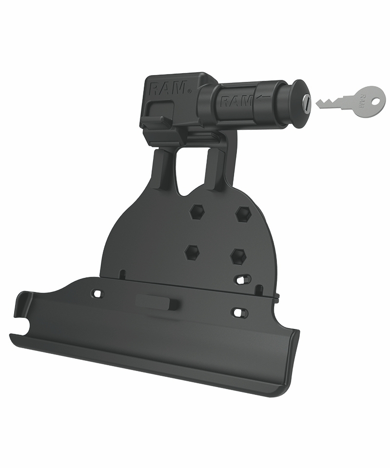 RAM Mounts EZ-Roll'r Form-Fit Holder (Key-Locking) for Apple iPad (5. & 6. Gen.), Air 1-2, Pro 9.7 - Without Case