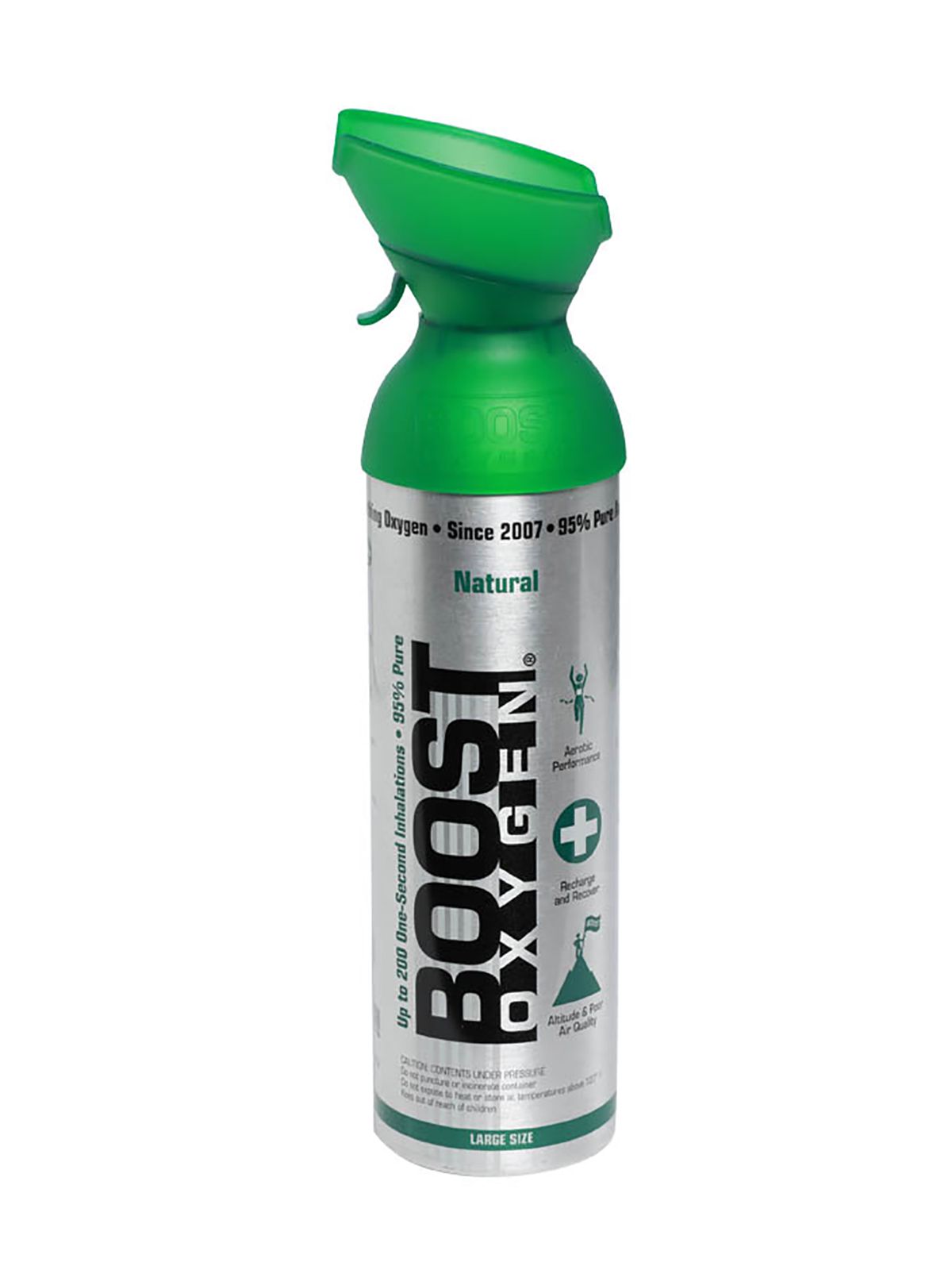 Boost Oxygen Natural - 95% reiner Sauerstoff, 9 Liter Dose (ca. 200 Boost Oxygen Shots)
