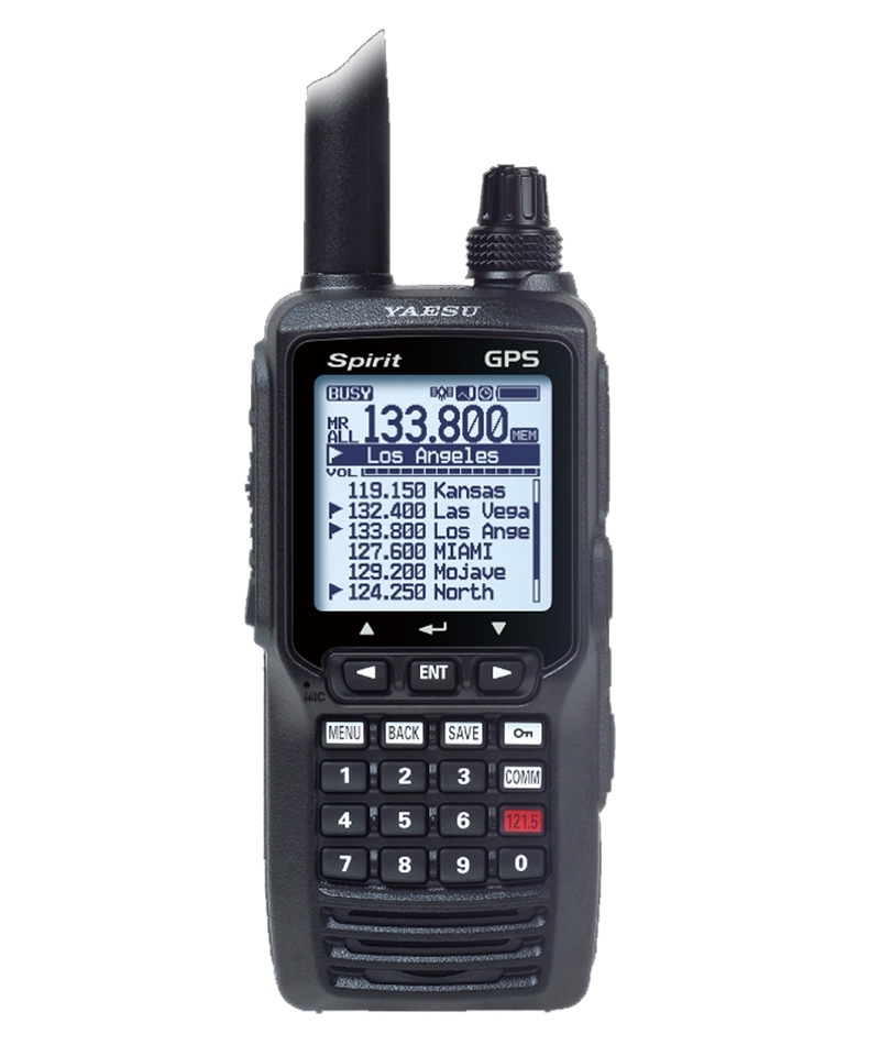 Yaesu FTA-750L Handfunkgerät - 8,33 / 25 kHz Kanalraster, 66-Kanal GPS, VOR und ILS
