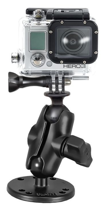 UNPKD RAM MOUNT SHORT ROUND BASE GOPRO