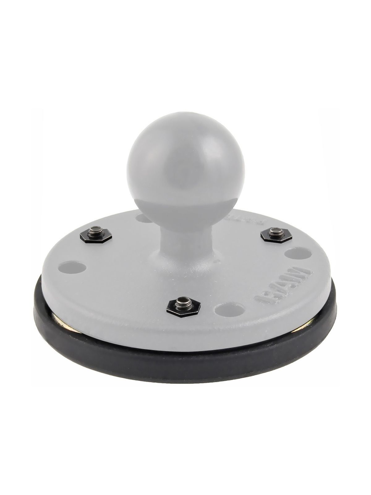 RAM MOUNT 2.5" Round Base with the AMPs Hole Pattern & Triple Magnetic Base Adapter, 1" B-Ball - RAM-B-202-339U