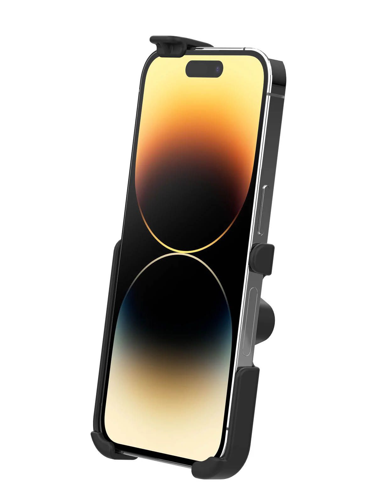 RAM Mounts EZ-Roll'r Form-Fit Holder for Apple iPhone 13, 13 Pro, 14, 14 Pro, 15 & 16 - Without Case RAM Mounts EZ-Roll'r Form-Fit Holder for Apple iPhone 13, 13 Pro, 14, 14 Pro, 15 & 16 - Without Case