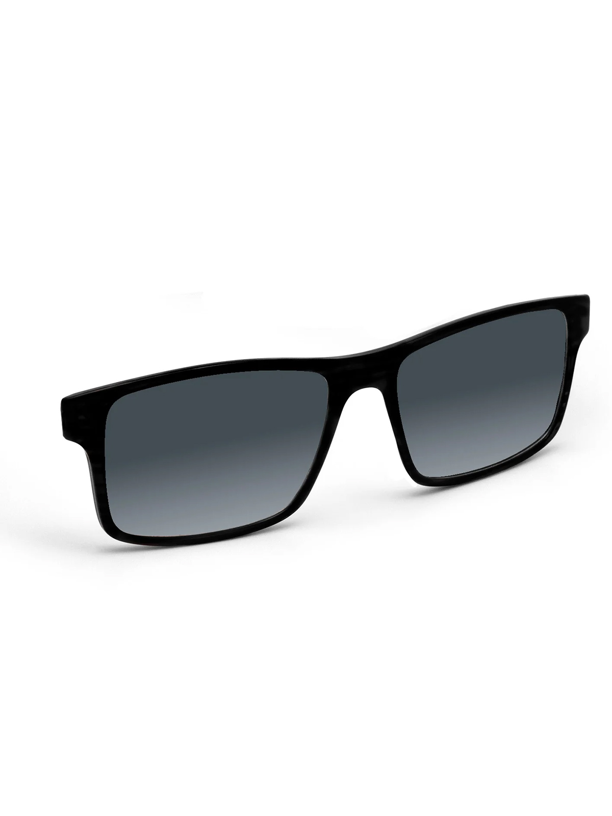 Flying Eyes Magnet Clip-On Luzon - Gestell matt schwarz, Linsen grau (Verlauf)