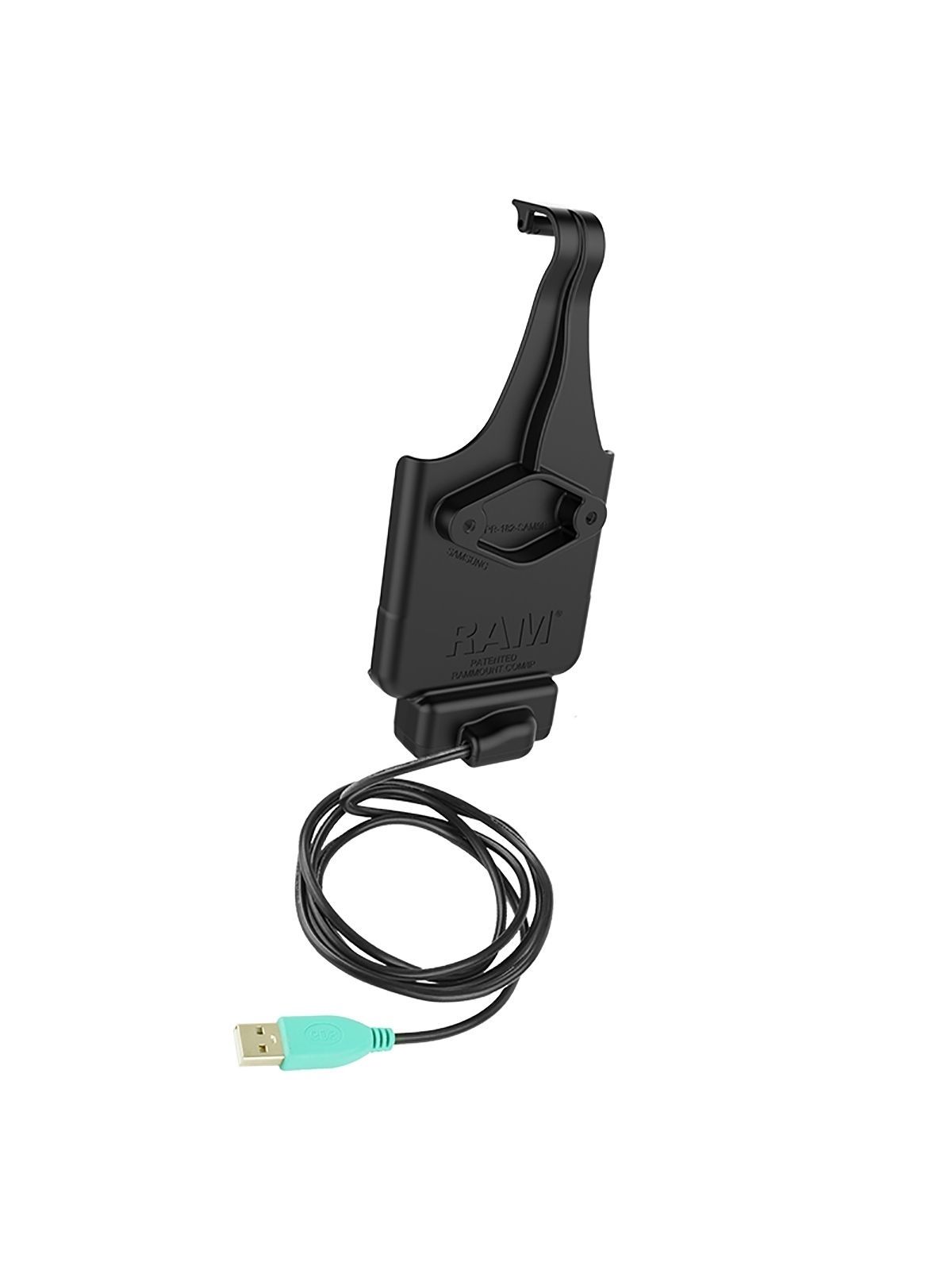 RAM Mounts EZ-Roll'r Form-Fit Holder for Samsung Galaxy XCover Pro - Without Case - USB-A Connector