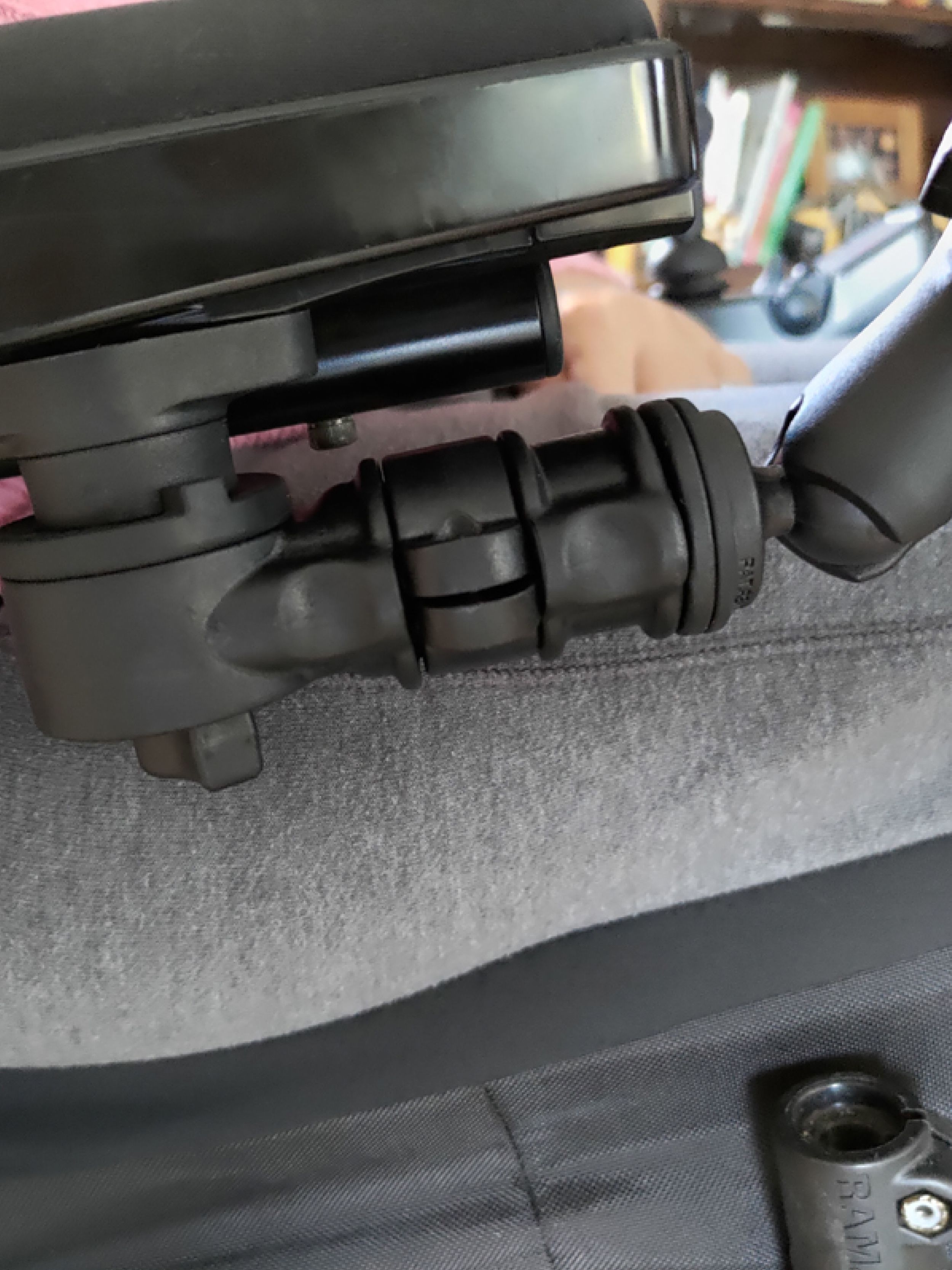 RAM® Phone Mount for Wheelchair Armrests with Quick Release & Swivel