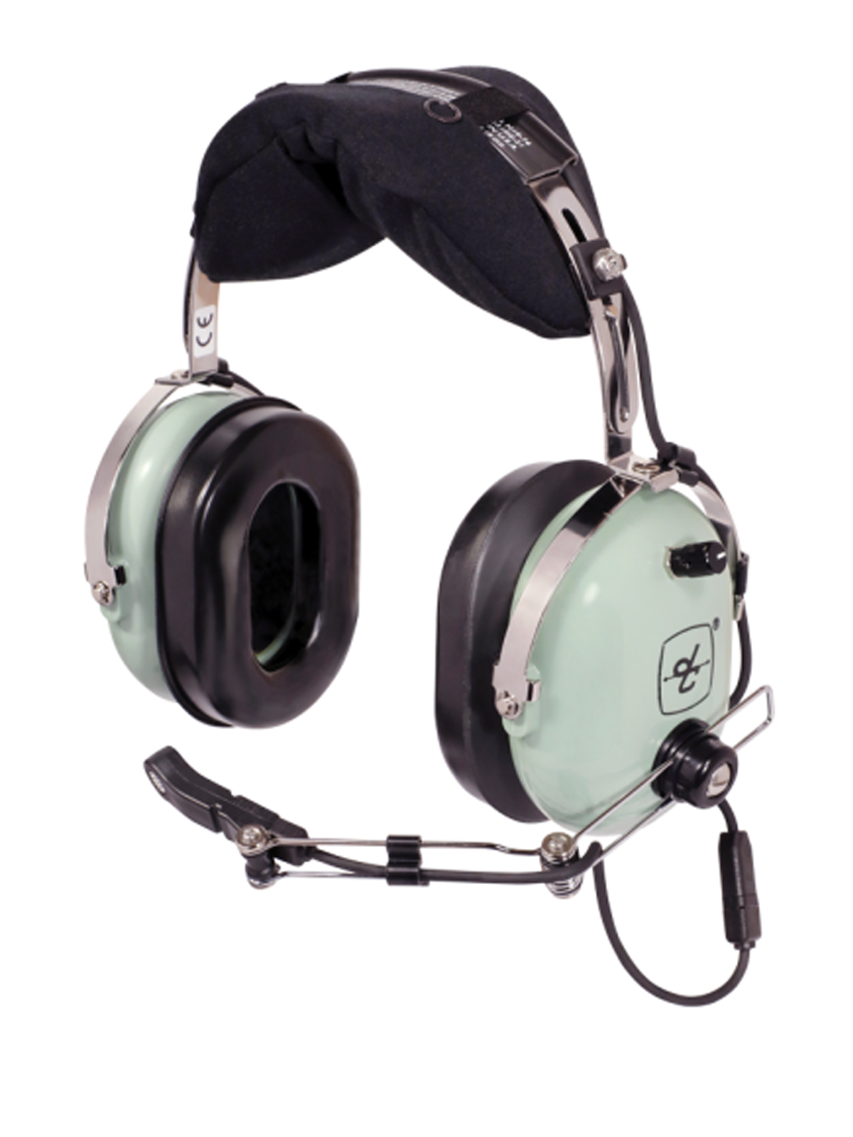 David Clark H10-76 Headset - U/174U-Stecker, gewendeltes Kabel, niedrige Impedanz, passiv