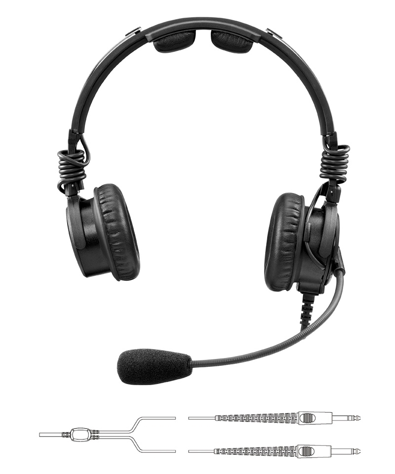 Telex Airman 8 ANR Headset - Twin Plugs, 600 Ohm