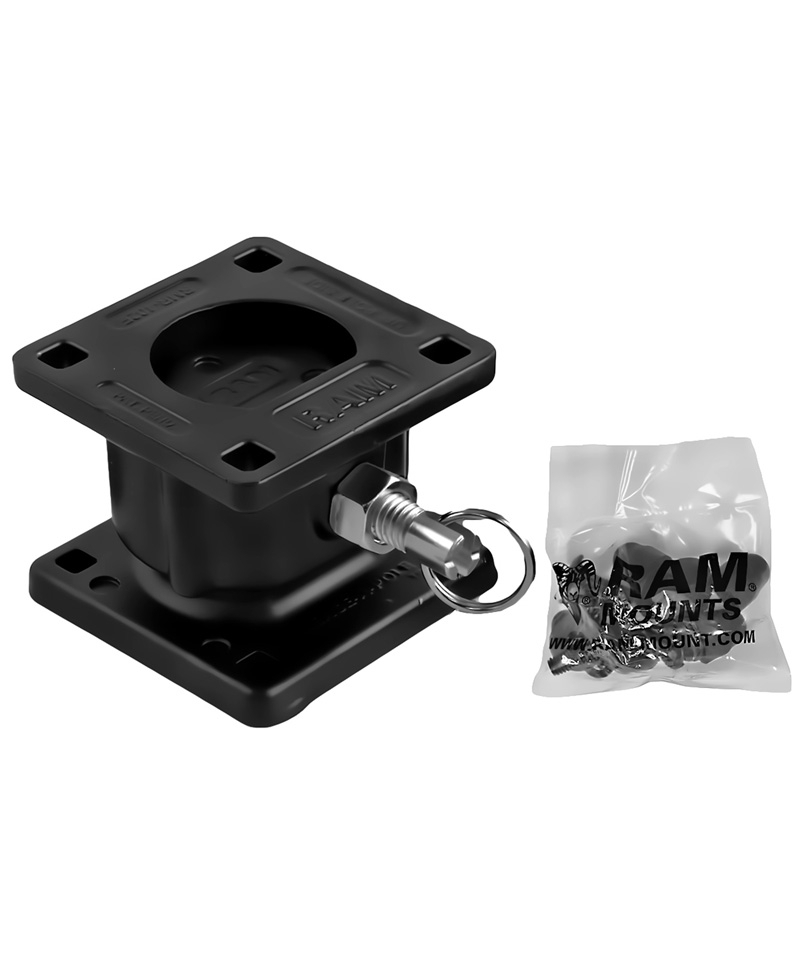 RAM Mounts Remove-A-Pole Basis für Fahrzeuge - Ober- u. Unterseite, mit Steckverschluss