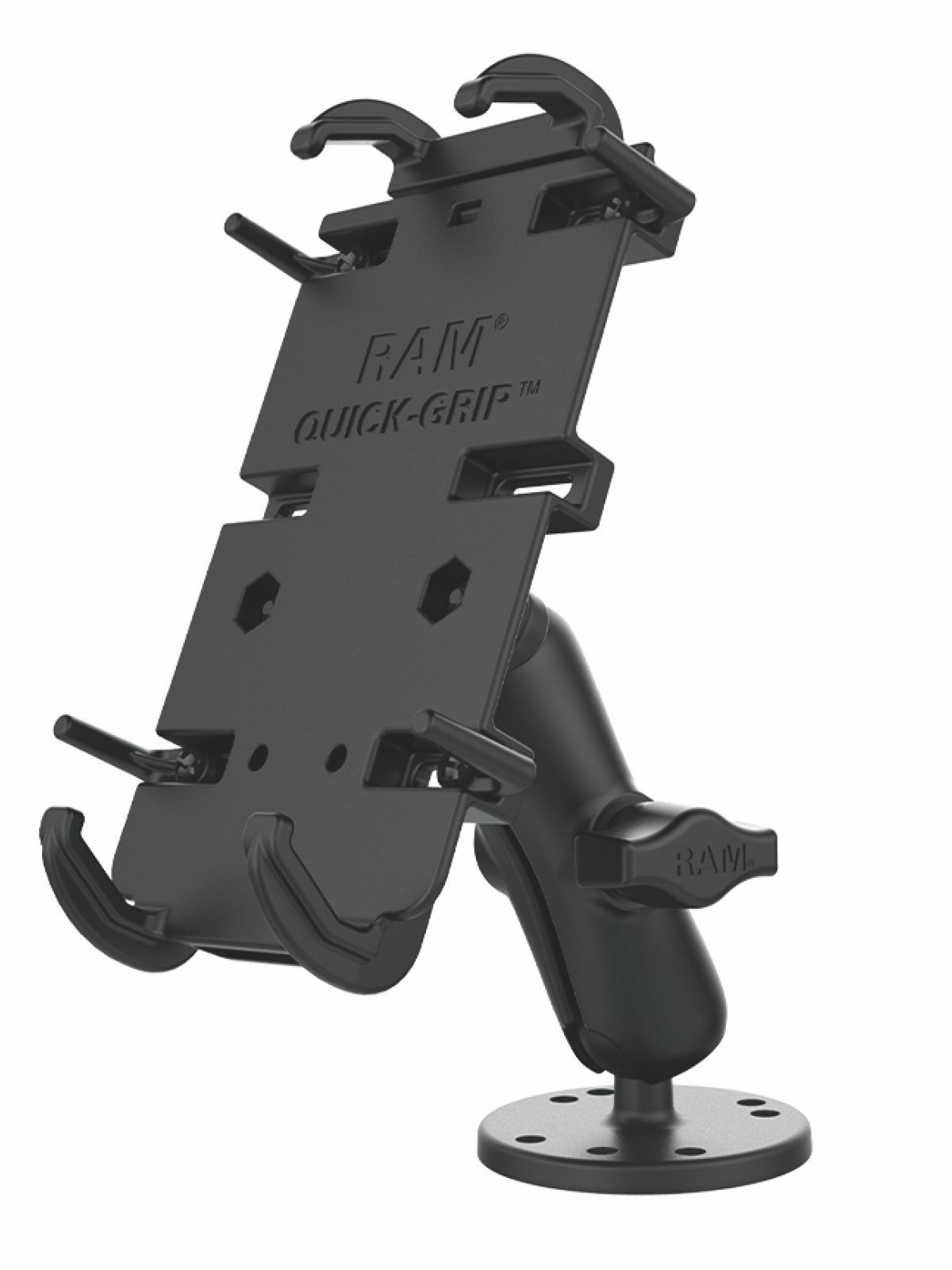 RAM® Quick-Grip™ XL Spring-Loaded Phone Mount with Drill-Down Base