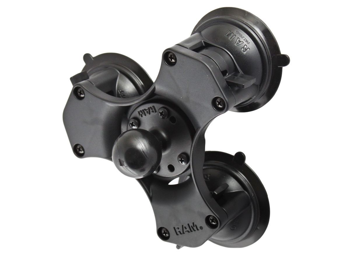 RAM TRIPLE SUCTION CUP BASE W/ 1.5" BALL