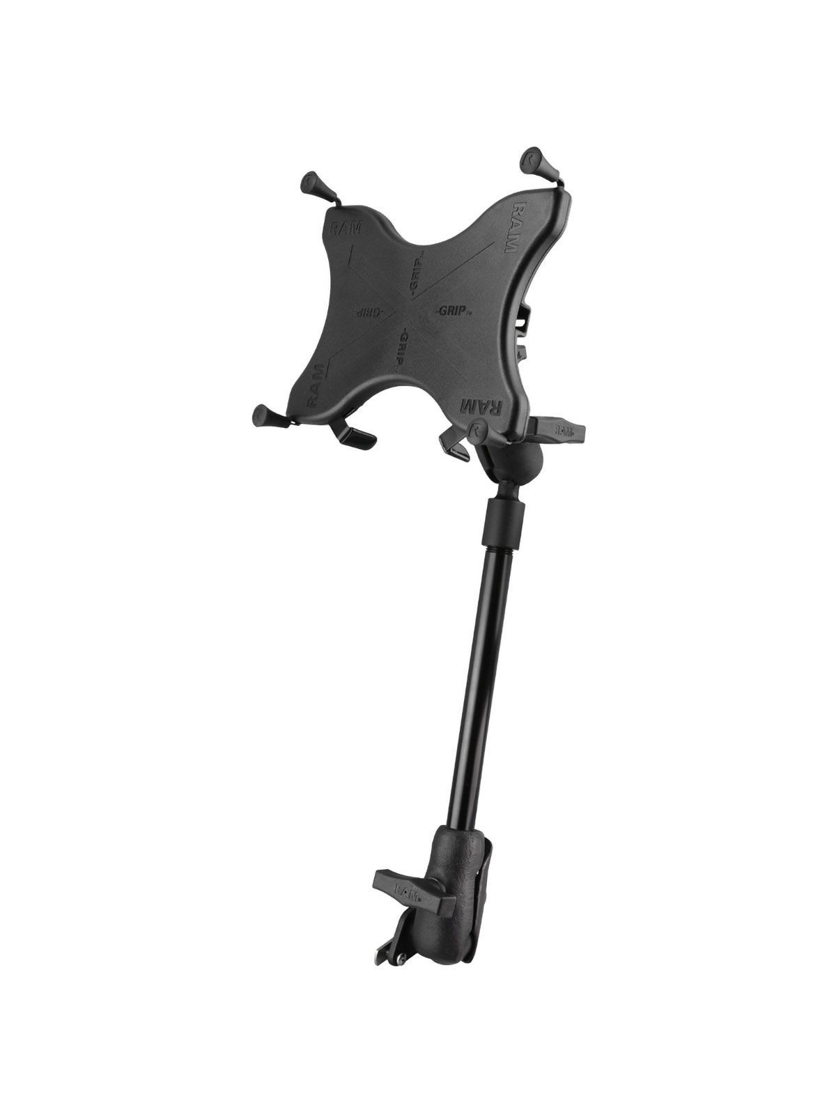 RAM Mounts X-Grip Tablet-Halterung (9-10 Zoll Tablets) für Rollstühle - C-Kugel (1,5 Zoll), Diamond-Adapter für Sitzfläche