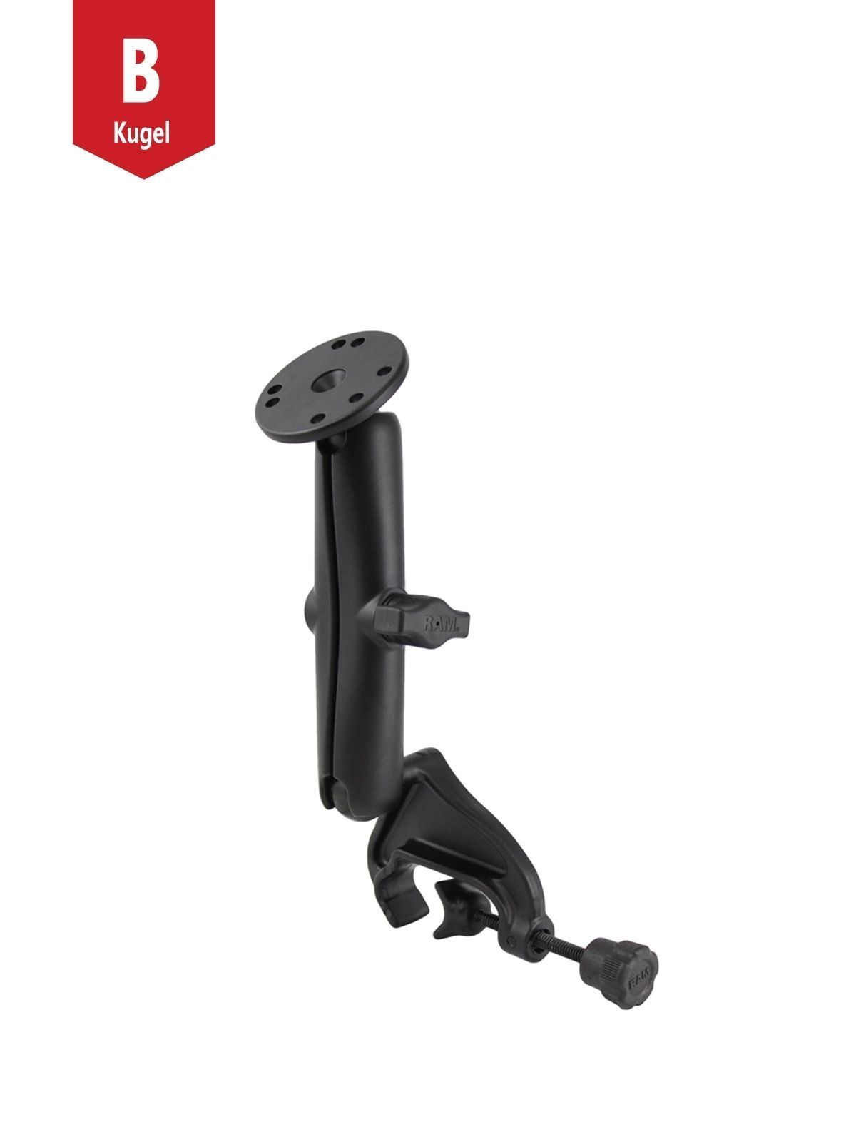 RAM YOKE MOUNT W/BALL & ARM ASSEM LONG