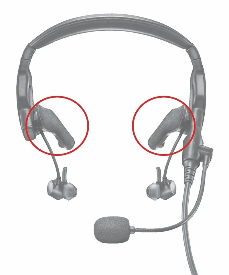 Comount Sidepads Deluxe (pair, left and right) - for Bose ProFlight / ProFlight Series 2 Aviation Headsets