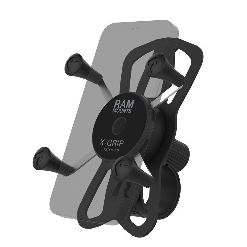RAM® X-Grip® Phone Mount with RAM® Tough-Strap™ Handlebar Base RAM® X-Grip® Phone Mount with RAM® Tough-Strap™ Handlebar Base