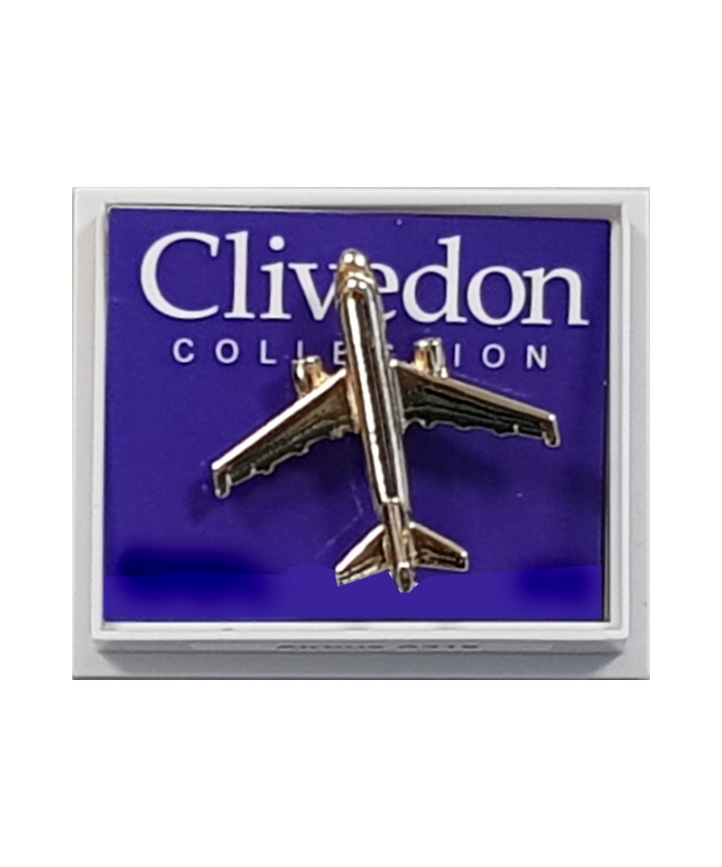 Pin Badge Airbus A319 - gold plated