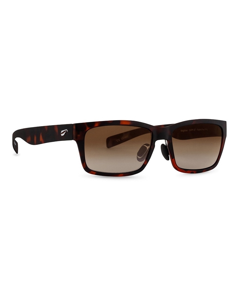 Flying Eyes Sonnenbrille Kingfisher Standard - Rahmen Satin Tortoise, Linsen kupferfarben (Verlauf)