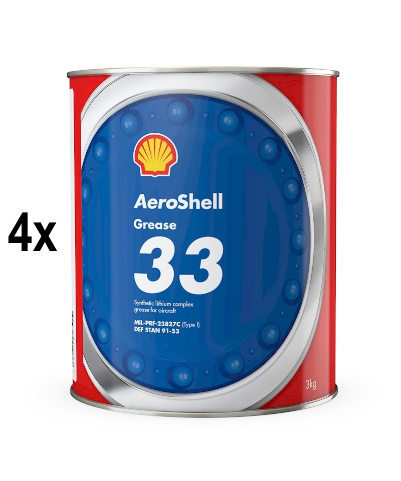 AeroShell Grease 33 - Box (4x Cans à 3 kg)