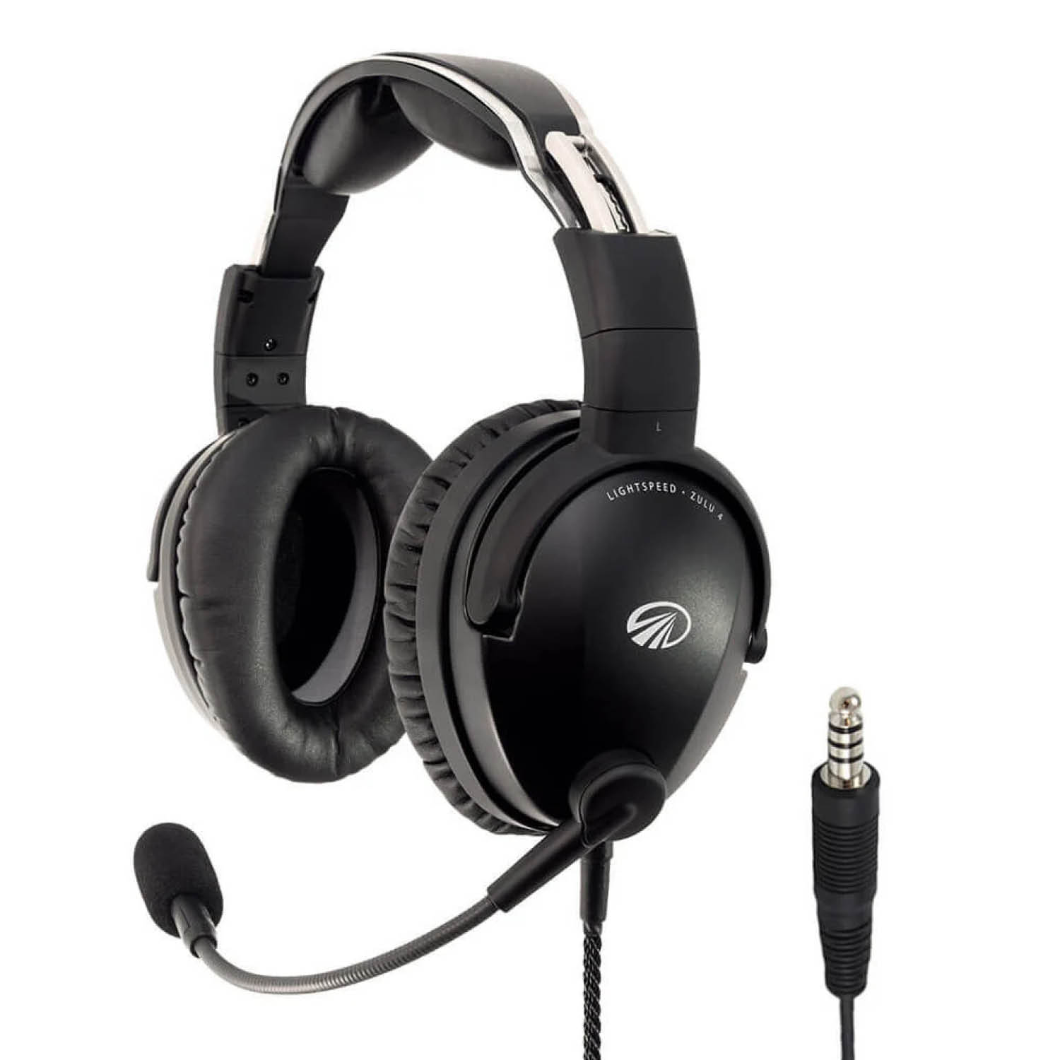 Lightspeed Zulu 4 ANR Headset - U/174-Stecker (Helikopter), Batteriefach, Dual-Bluetooth Lightspeed Zulu 4 ANR Headset - U/174-Stecker (Helikopter), Batteriefach, Dual-Bluetooth