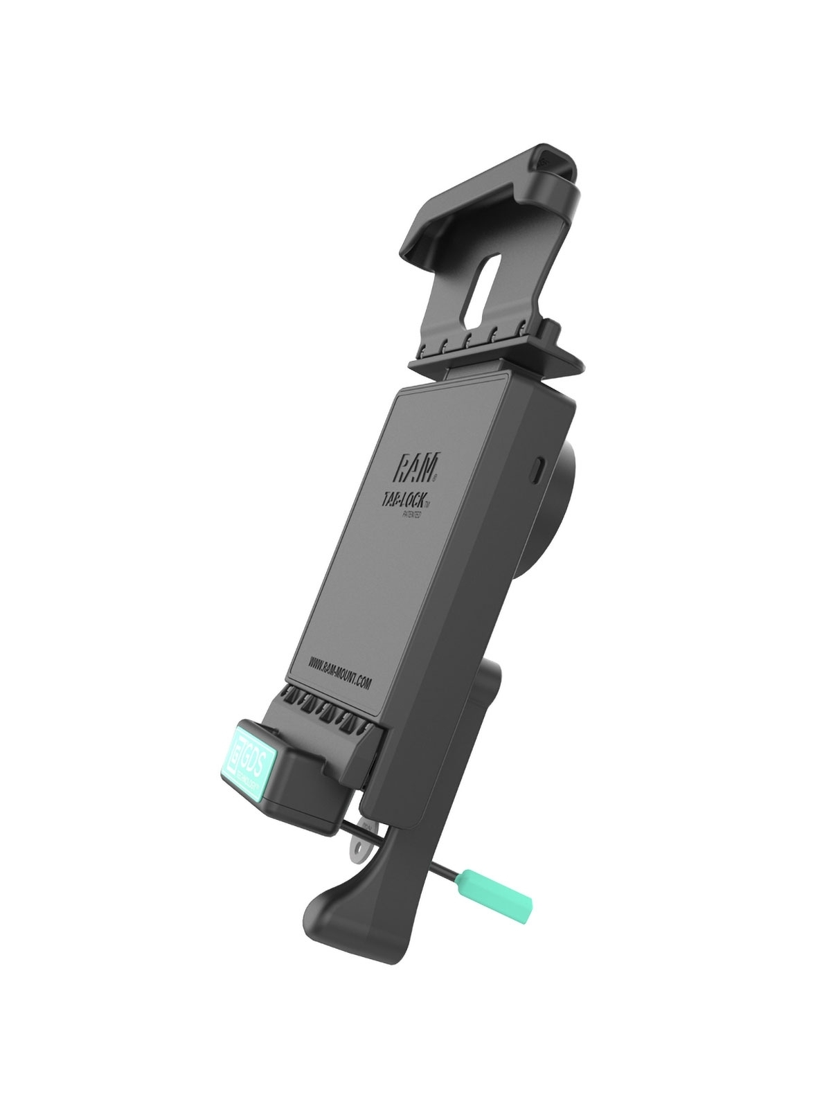 RAM Mounts GDS Tab-Lock Holder (Key-Locking) for Samsung Tab Active 2 - in IntelliSkin Protective Sleeve - USB-C Connector