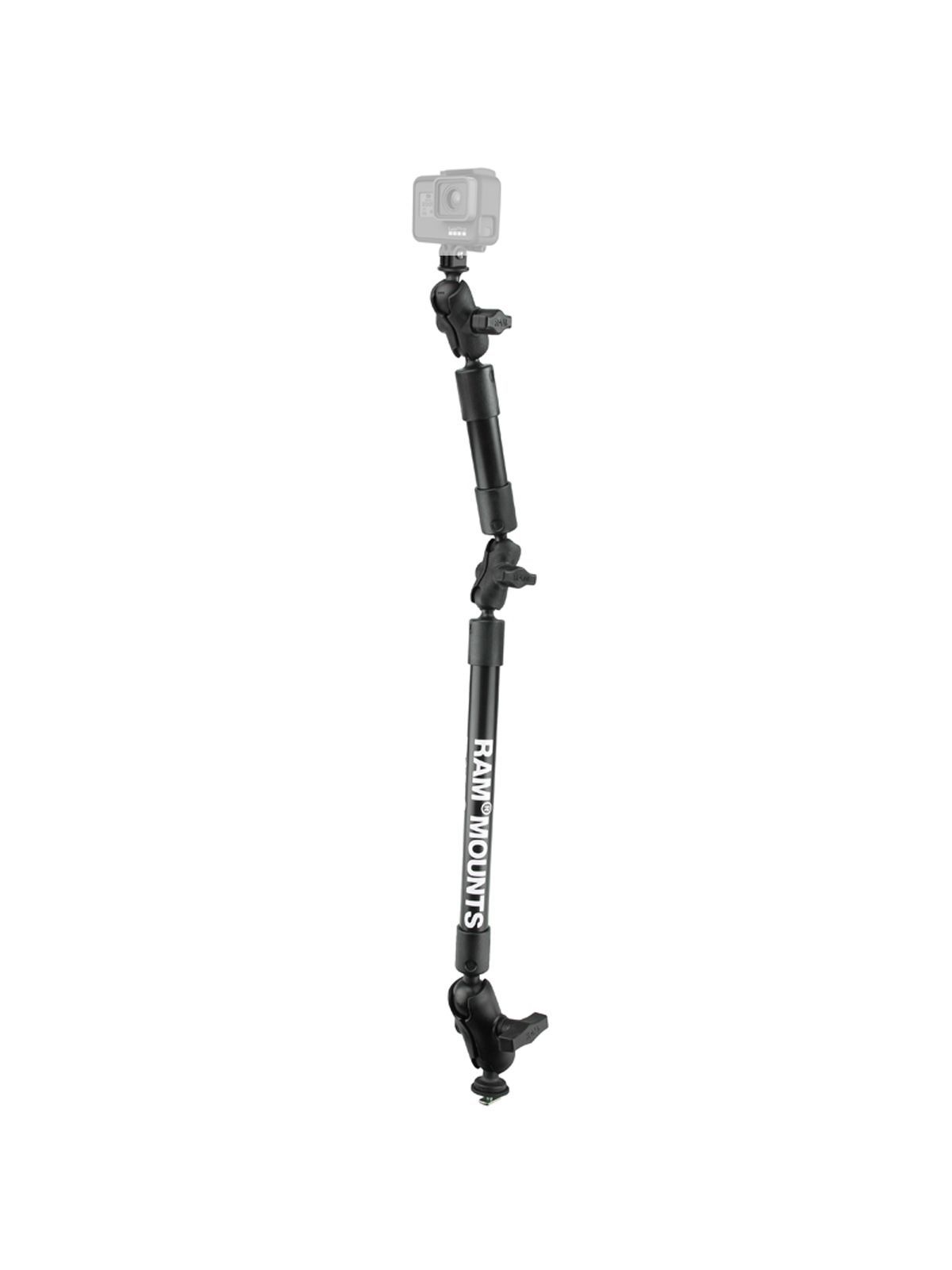 RAM 4 & 12 LNG ARM C TRACK BALL W/ GOPRO