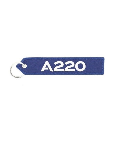 Airbus Schlüsselanhänger A220 - blau/weiß