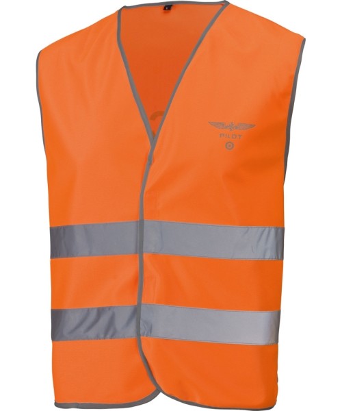 Pilots Reflective Vest - orange with reflective pr