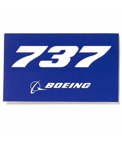 Boeing 737 Blue Aufkleber