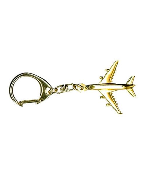Key Ring Airbus A380 - gold plated