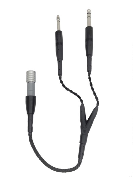 Lightspeed Adaptor Cable Panel Power (6-Pin) to Dual GA Plug for Delta Zulu Headsets