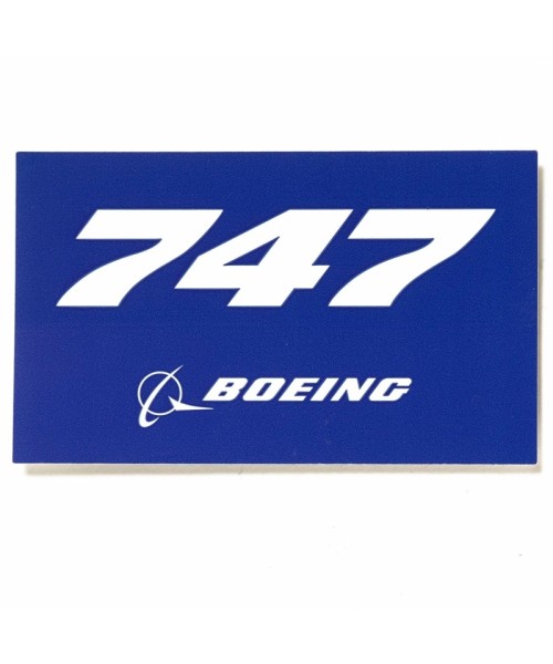 Boeing 747 Blue Sticker