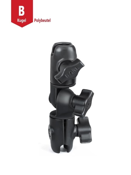 RAM MOUNTS Composite Double Socket Swivel Arm for 1" B-Balls - with 360° and 180° Rotation
