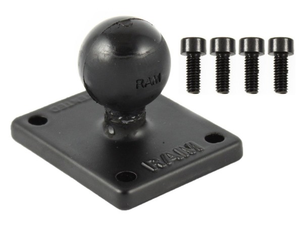 RAM MOUNTS Rectangle Base for Magellan Roadmate (1" Ball) - incl. screws