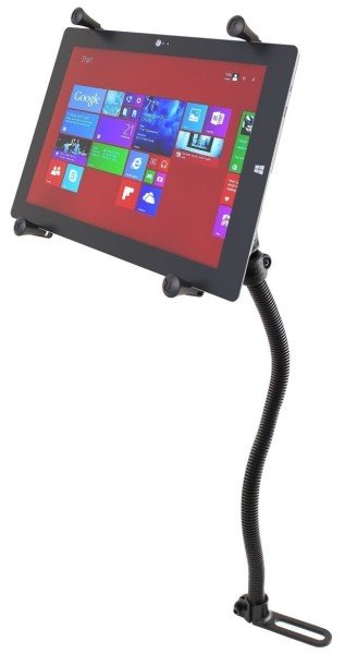 RAM Mounts Fahrzeughalterung mit X-Grip Universal Halteklammer für 12 Zoll Tablets - Pod-Basis (für