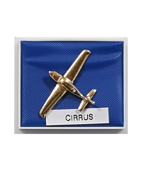 Pin Badge Cirrus SR22 - gold plated