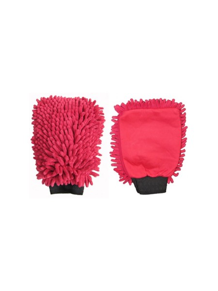 ROTWEISS - Micro Fiber Glove Rasta - red, two cleaning sides