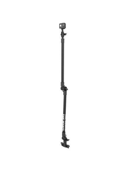 RAM Mounts Tough-Pole GoPro-Set für Tough-Track Schienen - B-Kugel (1 Zoll), Gesamtlänge ca. 120 cm