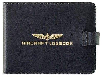 Aircraft Logbook Cover PILOT - black