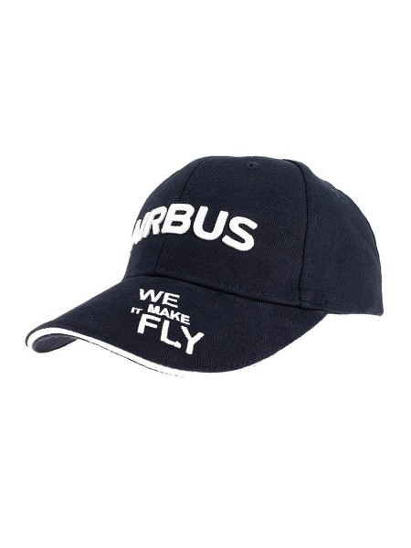 Airbus Basecap - We make it fly, dunkelblau mit weißer Bestickung