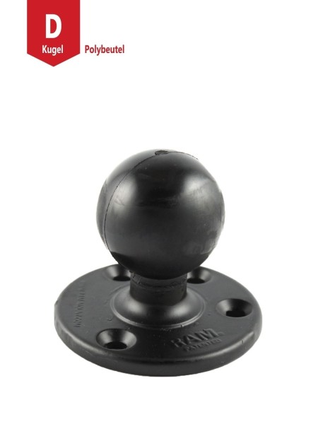 RAM MOUNTS Round Base, Diameter 3.68 Inches, D-Ball (2.25 Inches)