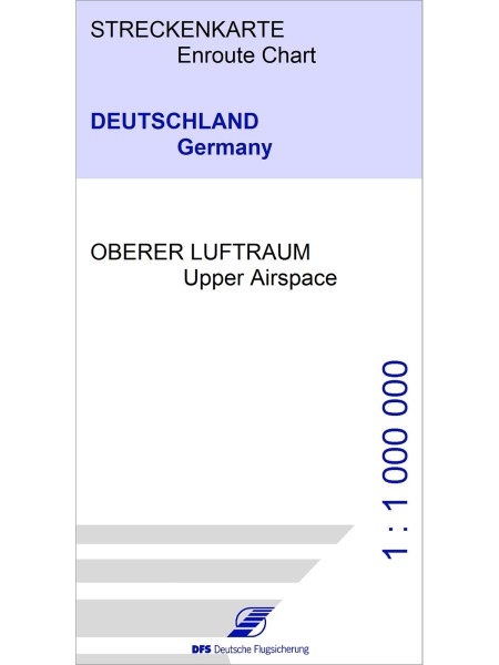 IFR-Streckenkarte Deutschland - Oberer Luftraum / Unterer Luftraum, FIS-Gebiete (2DEC 2021), 1:1.000