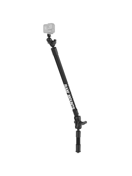 RAM Mounts Verbundstoff Kameraarm für GoPro Action Kameras - mit Armen (4 u. 18 Zoll), GoPro-Adapter