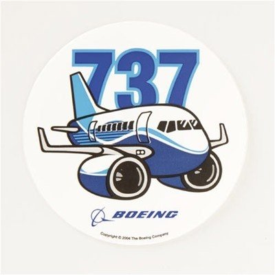 Boeing 737 Pudgy Sticker