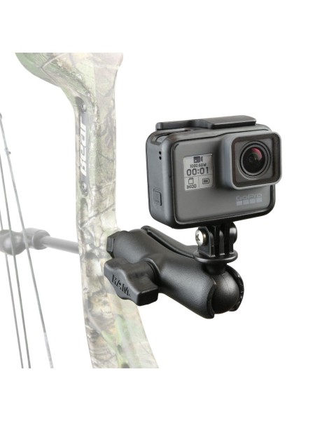 RAM Mounts GoPro Kamerahalterung für Sportbogen - B-Kugel (1 Zoll), mit 5/16-24x0,375 Zoll Gewindest